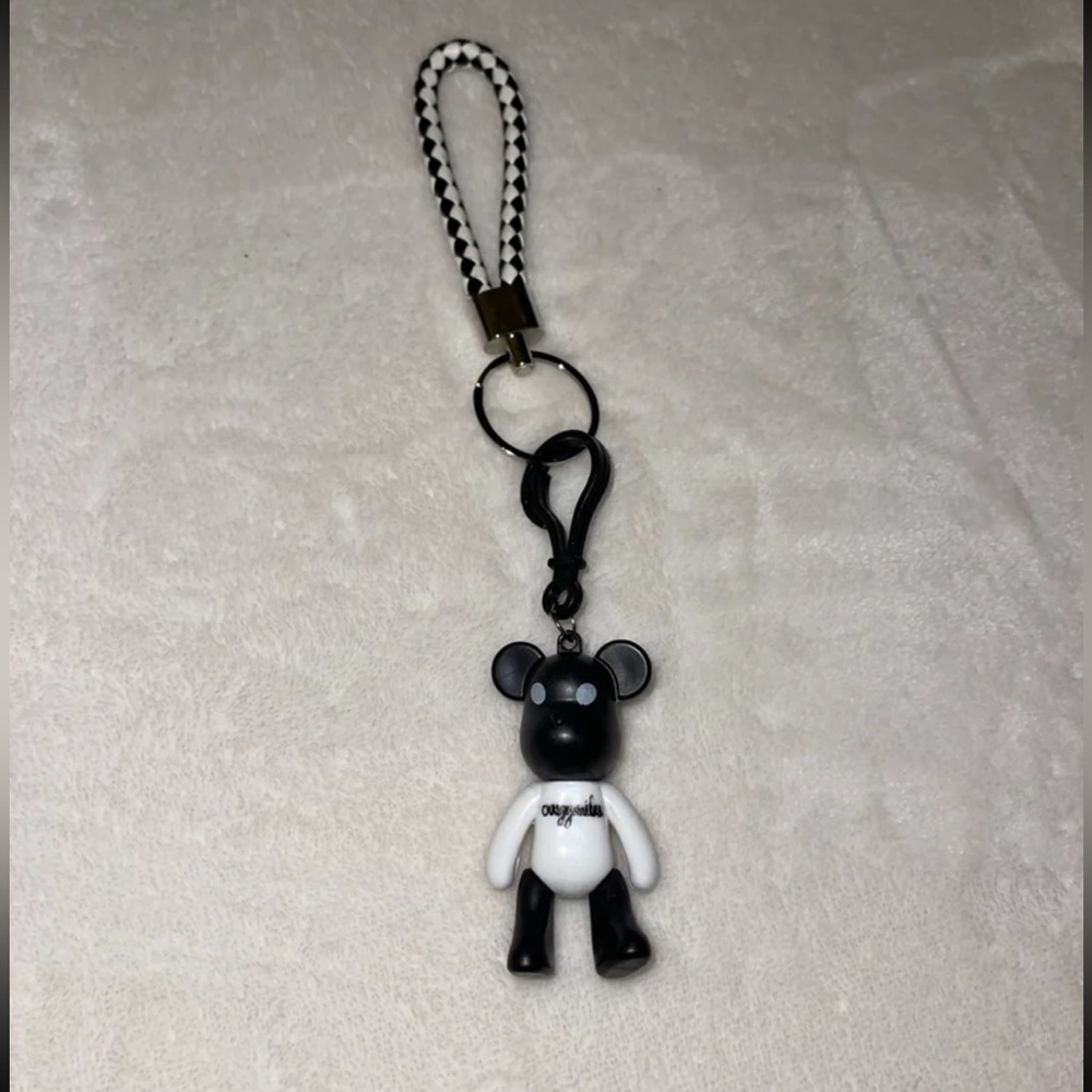 White Eyes Popobe Mouse Keychain 3 Inch
Black Mouse White Shirt Plastics Clip